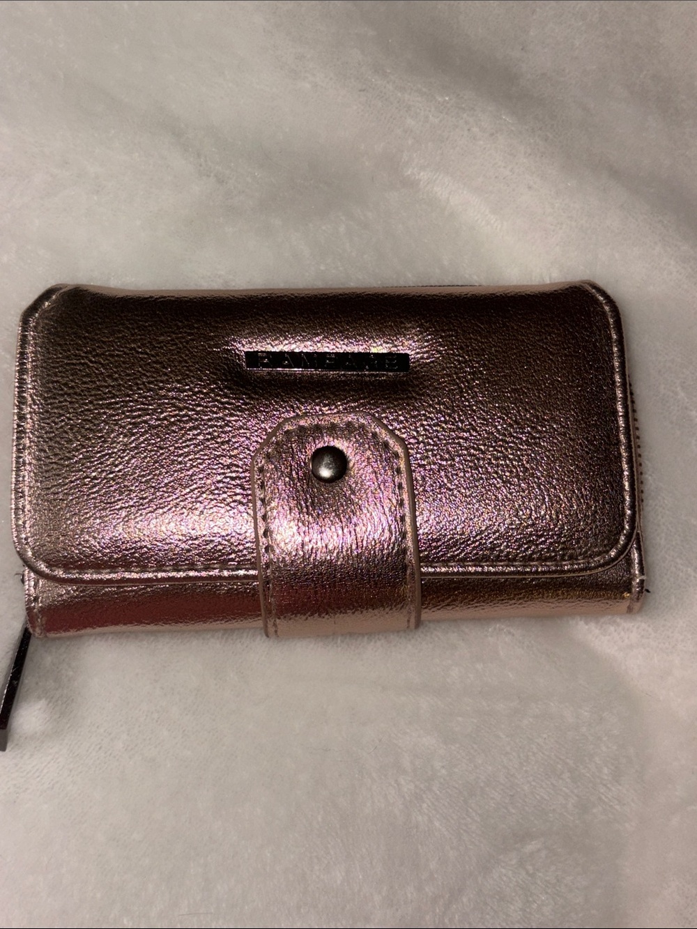 Rampage Metallic Rose Gold Card Wallet Phone Case with Snap